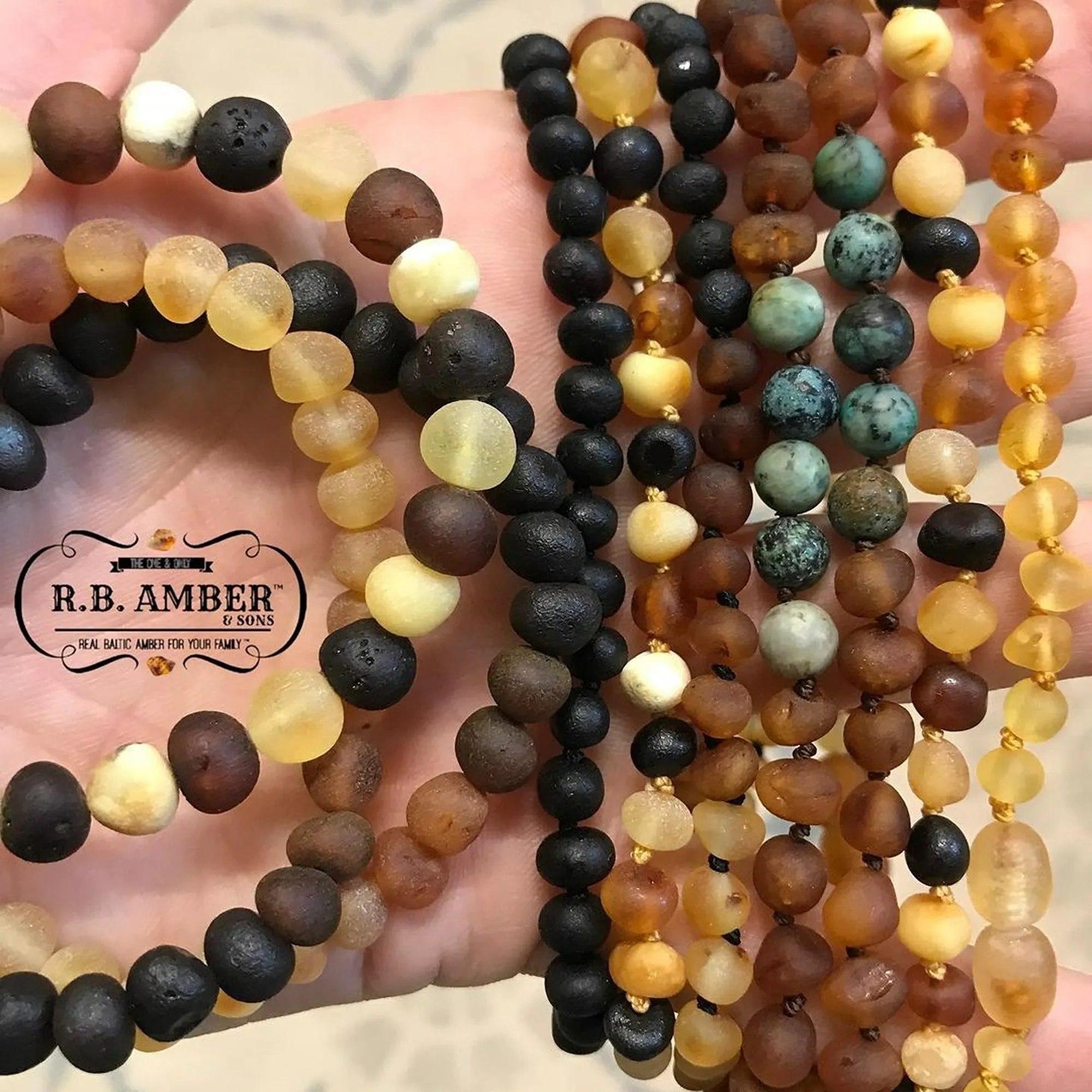 Adults | Raw Ombre Baltic Amber Bracelet