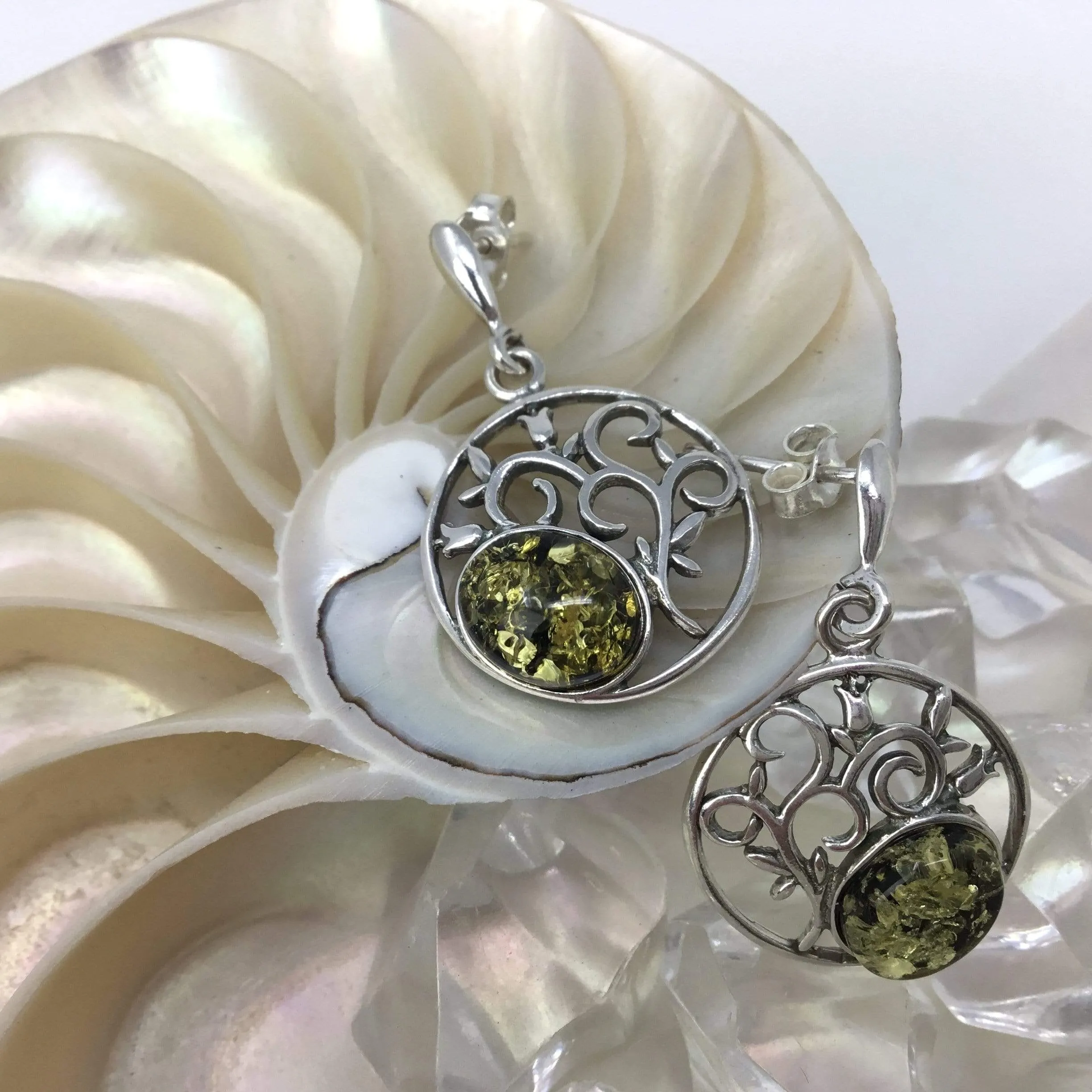 Amber Earrings