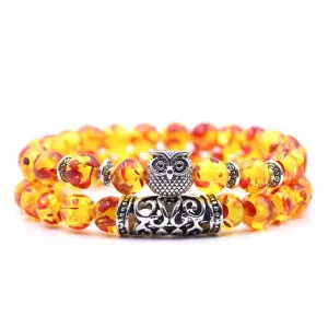 Amber Resin Courage Bracelet