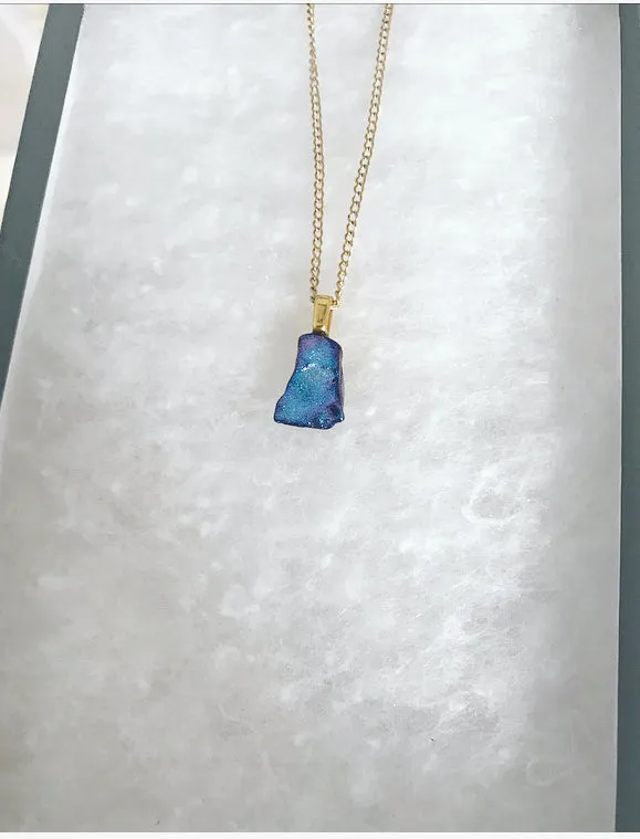 Bioluminescence Opal Necklace