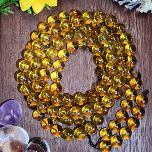 Blue Amber 108 Beads