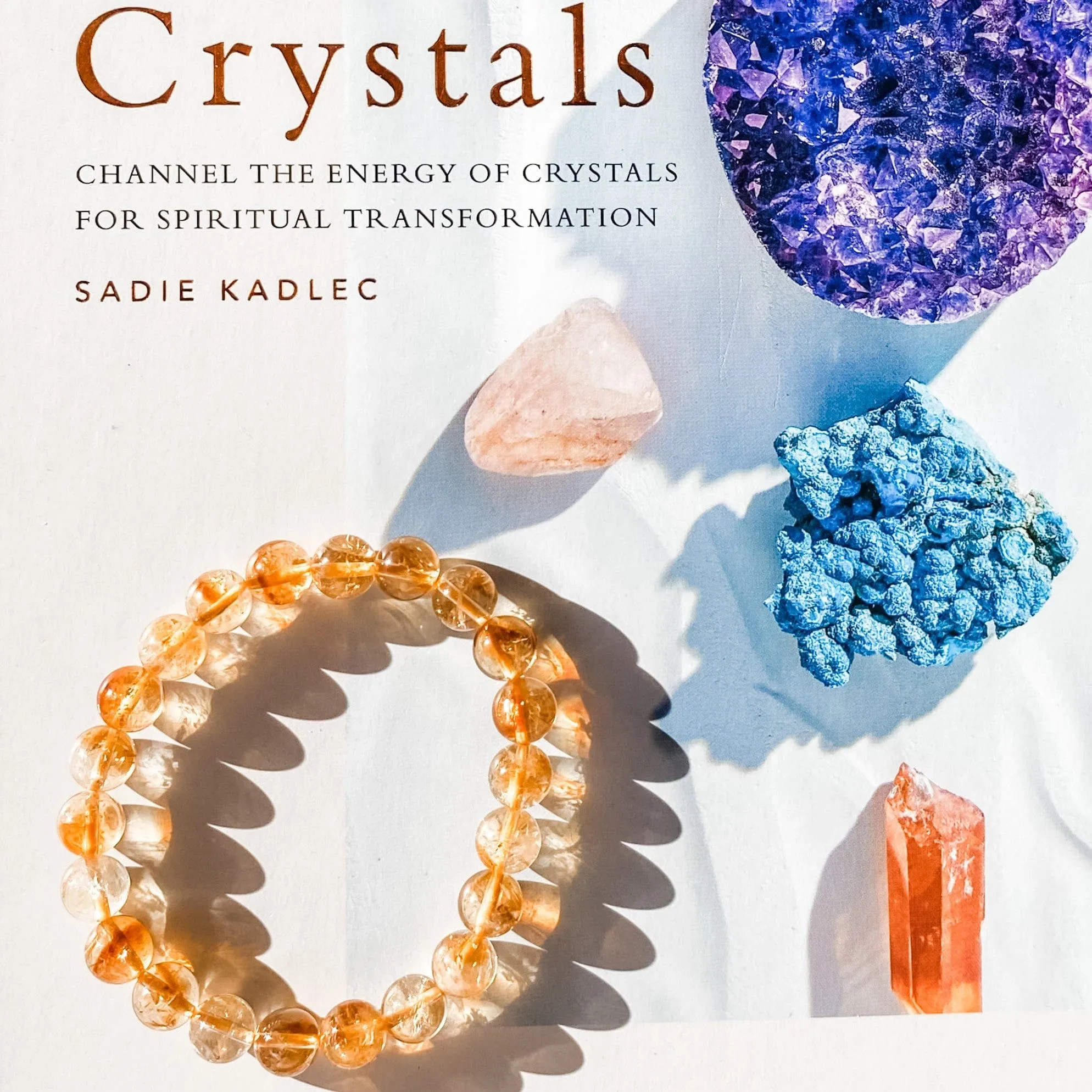 Citrine Stone Stretch Bracelet-8mm