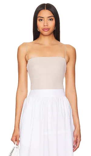 Enza Costa Essential Strappy Tank in Neutral