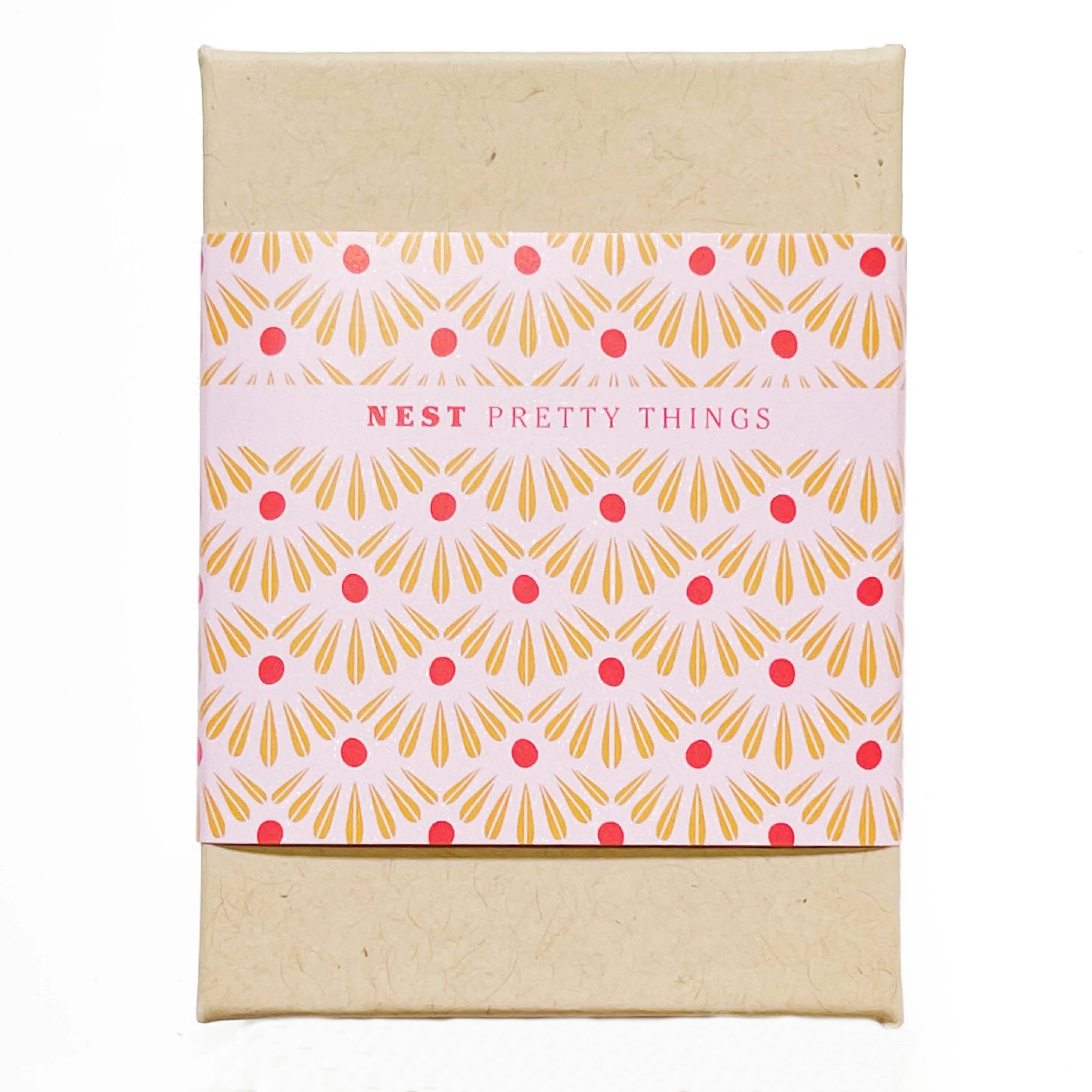 Gold Chevron Earrings With Pastel Beads -WS