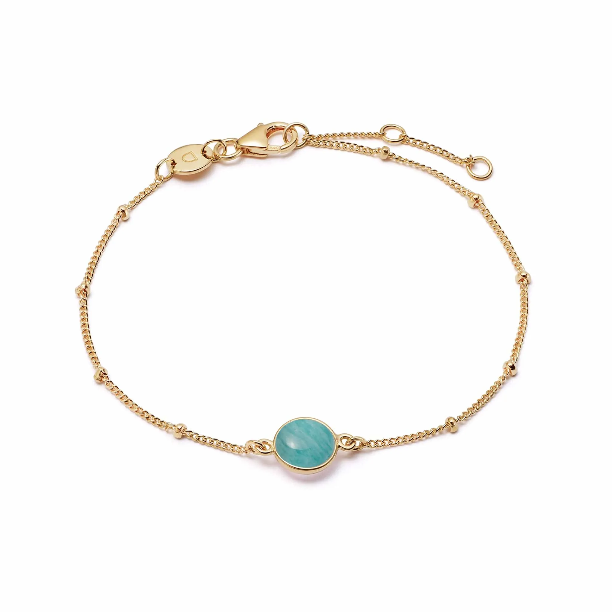 Healing Stone Bracelet 18ct Gold Plate