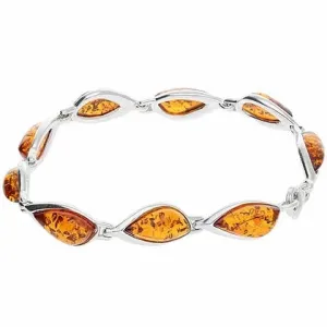 MILENA Bracelet Silver and Baltic Amber