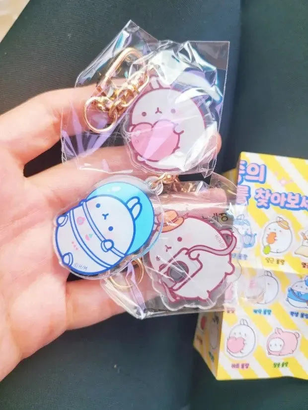 Molang Happy Random Blind Capsule Key Chain