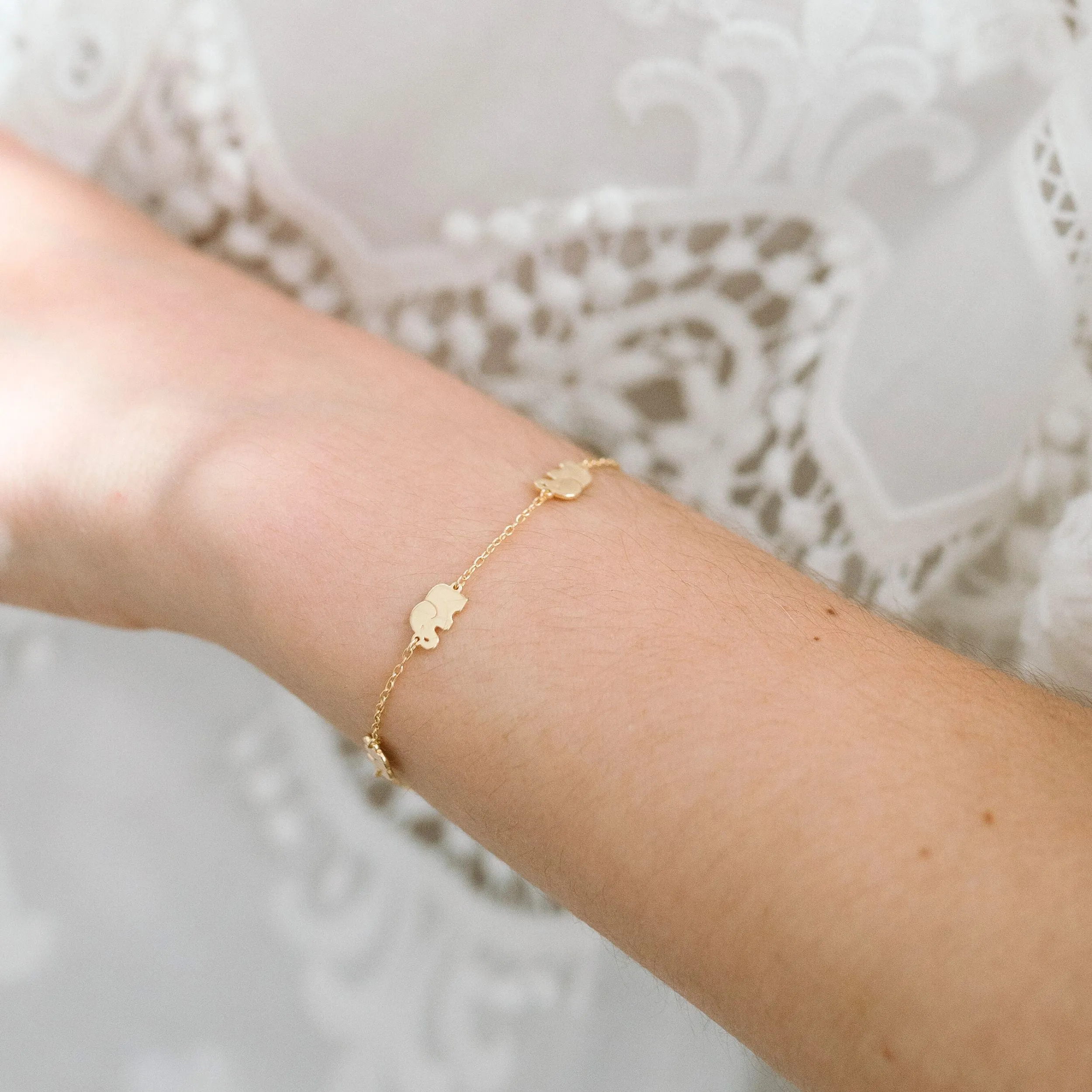 Multi Elephant Bracelet