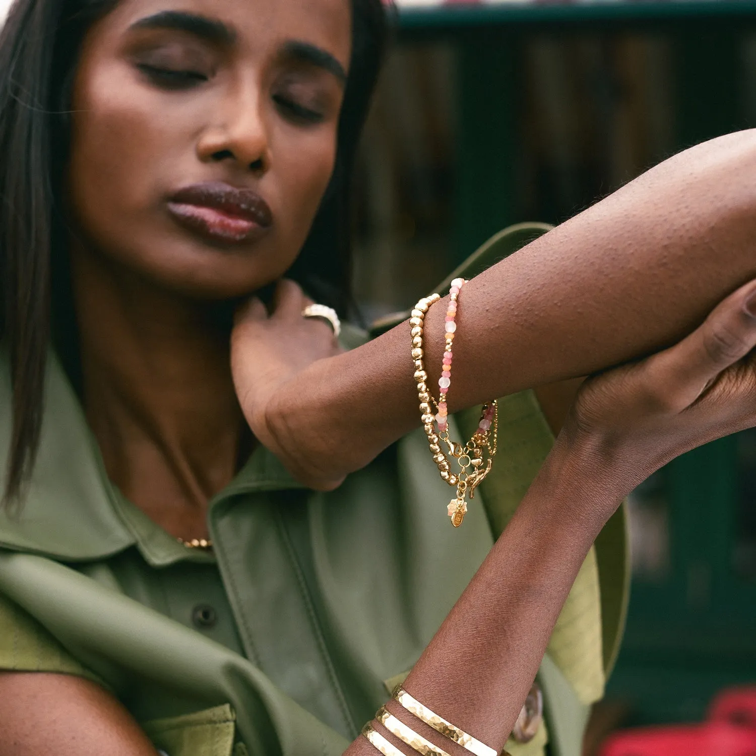Peach Fuzz Orissa Bracelet