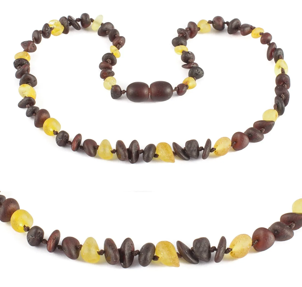 Premium Raw Baltic Amber Necklace and/or Bracelet For Children / Extra Safe