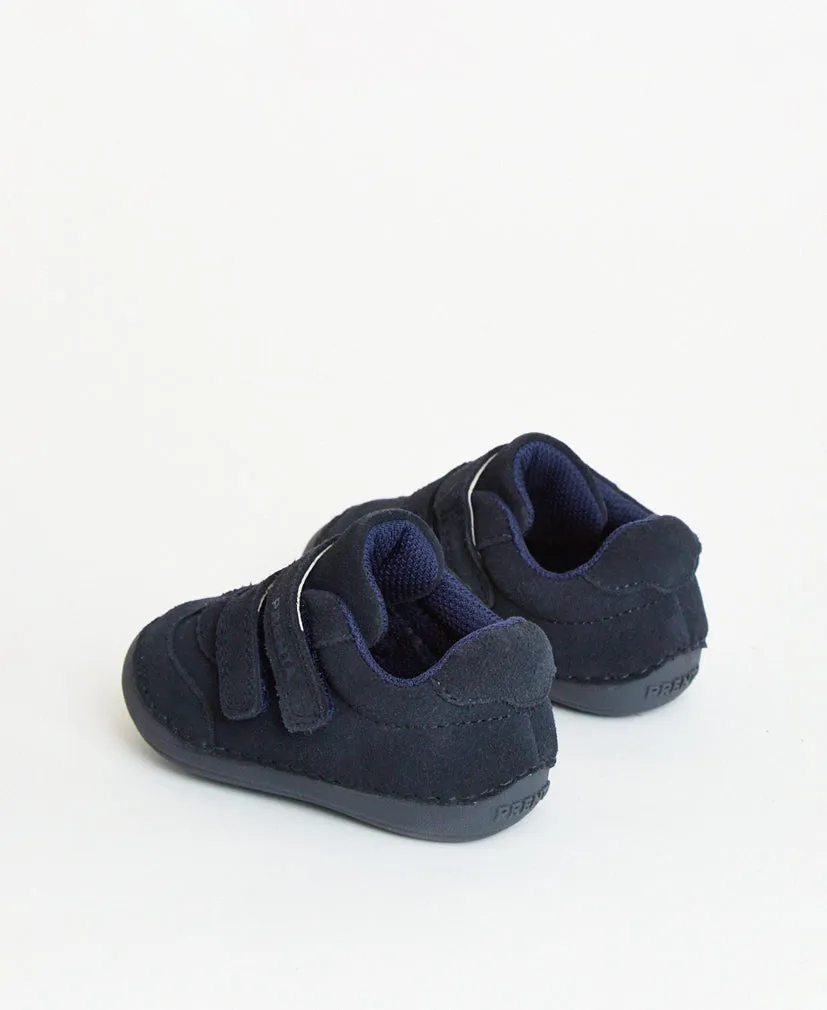 Rocket Navy Suede First Walker Trainer