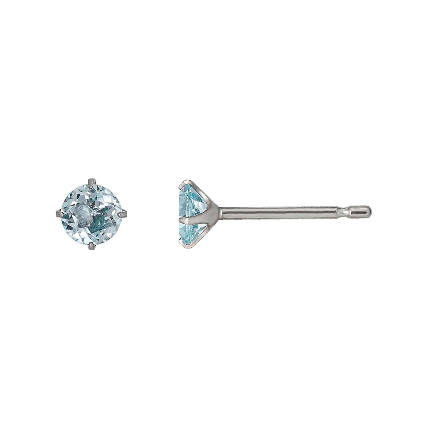 [Second Earrings] Platinum Blue Topaz Earrings