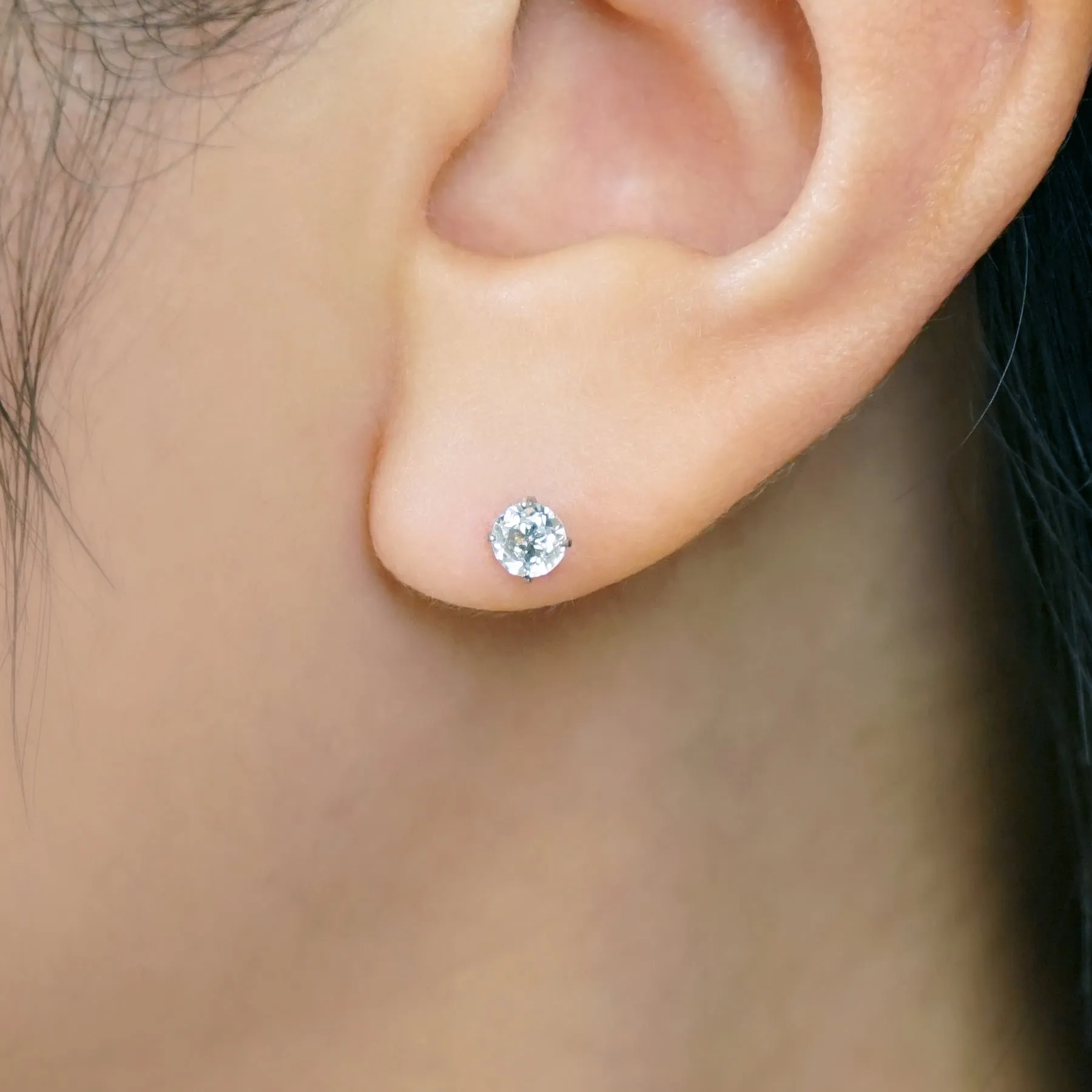 [Second Earrings] Platinum Blue Topaz Earrings