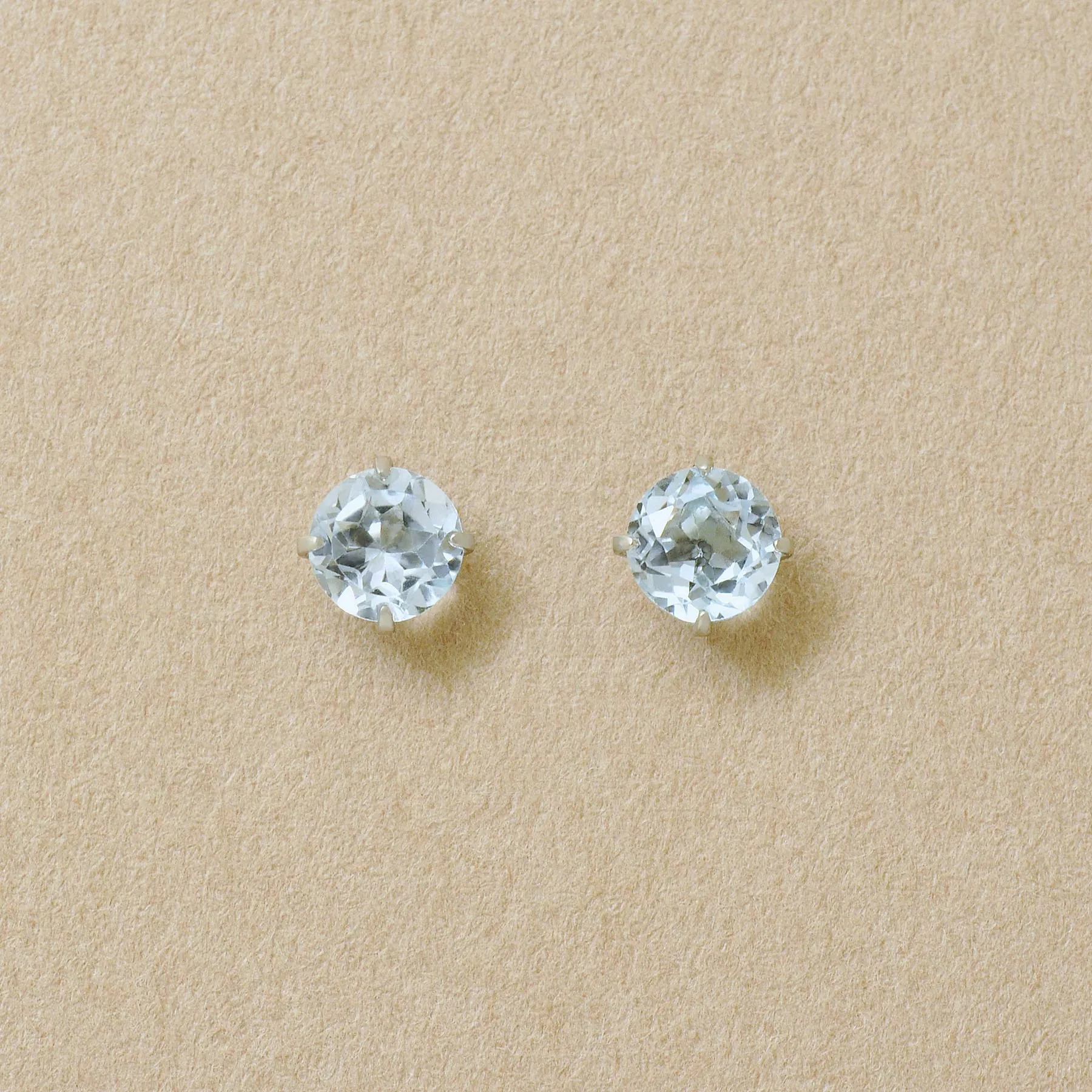 [Second Earrings] Platinum Blue Topaz Earrings
