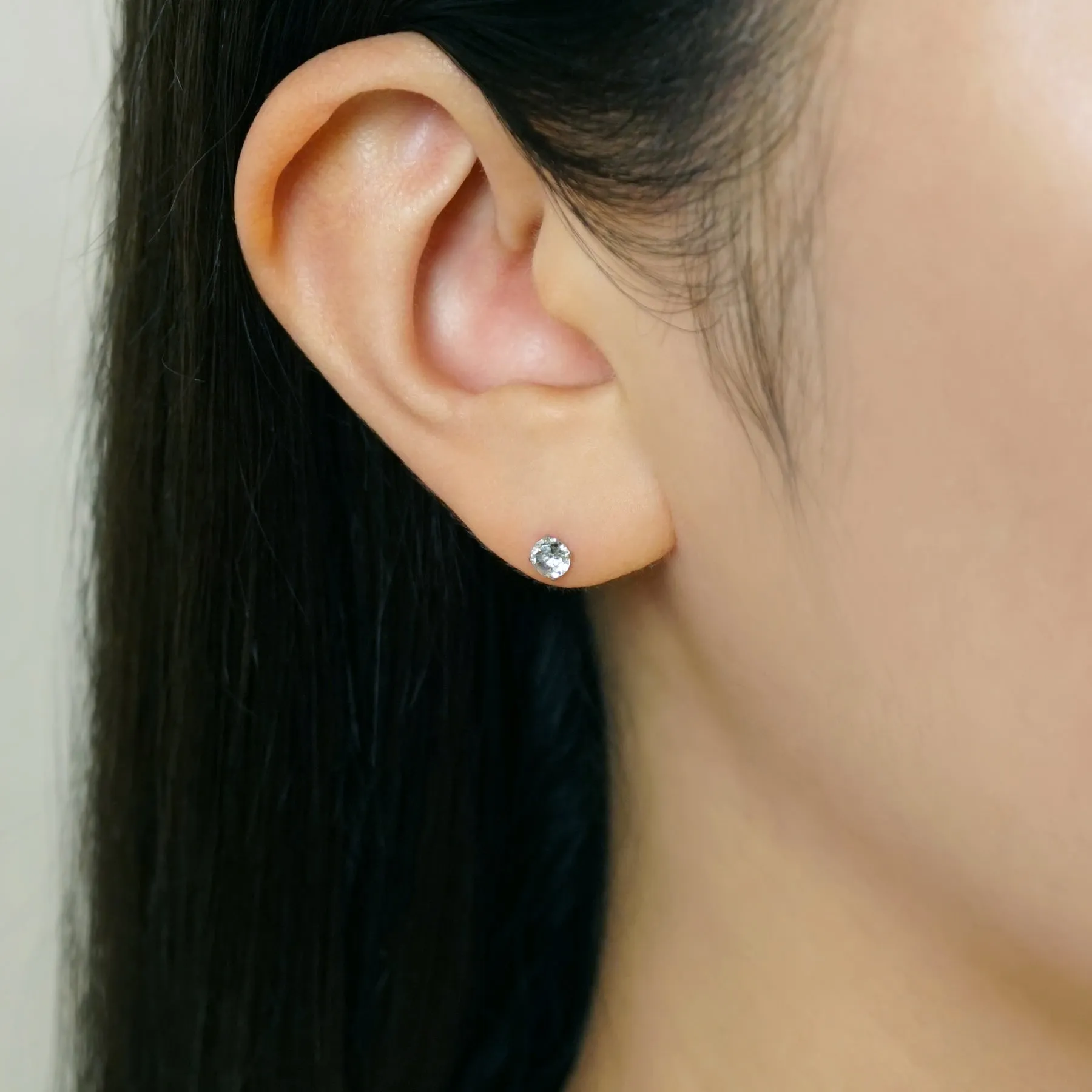 [Second Earrings] Platinum Blue Topaz Earrings