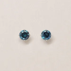 [Second Earrings] Platinum London Blue Topaz Earrings