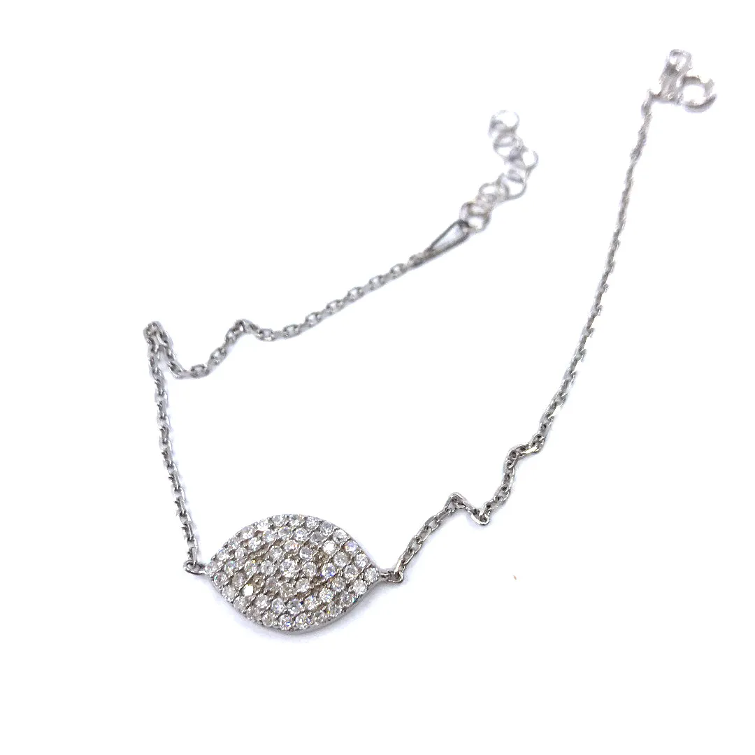 Sterling Silver Marquis Bracelet