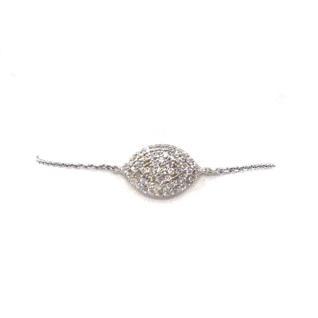 Sterling Silver Marquis Bracelet