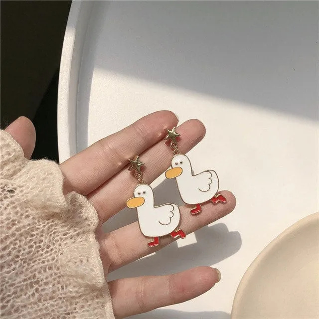 Sweet Cute Cartoon Animal Earrings