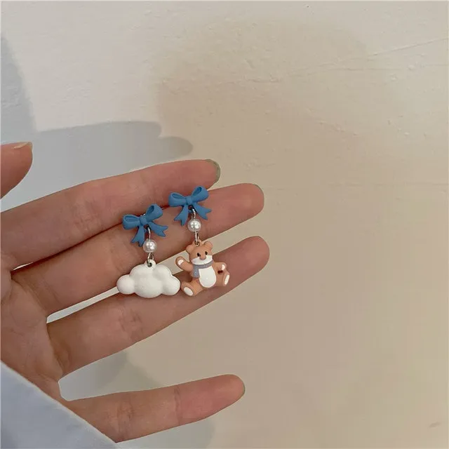 Sweet Cute Cartoon Animal Earrings