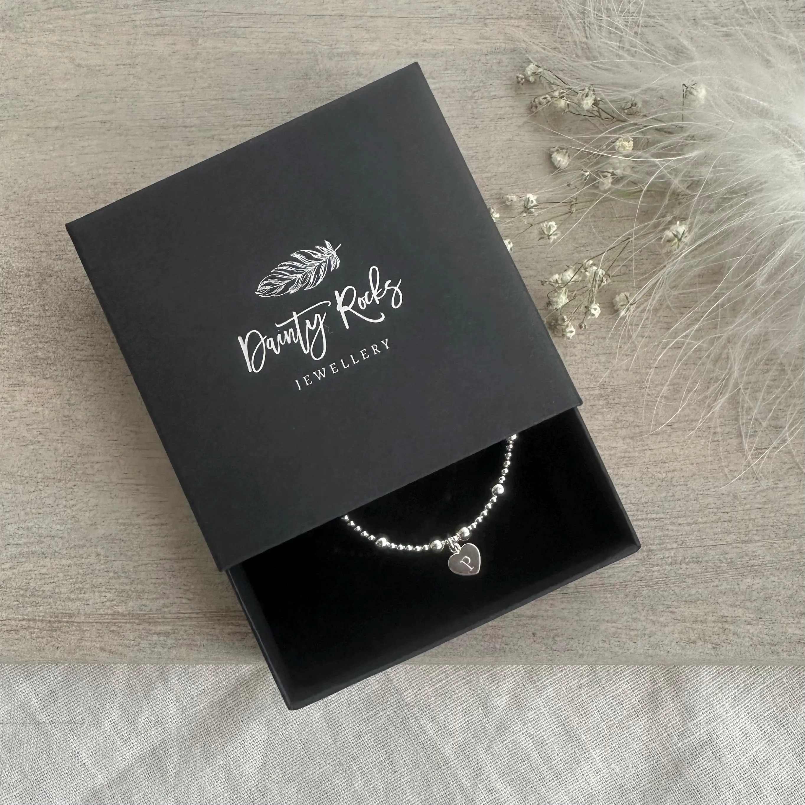 Two Birthstones Valentines Day Bracelet  , for women in Sterling Silver, His and Hers Birthstone  Bracelet
