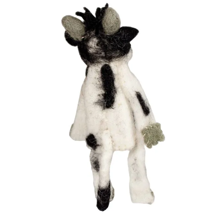 Woolie Cow Finger Puppet
